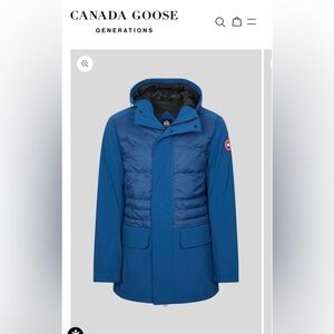 Canada Goose Men's Breton Coat - Royal Blue Hooded Puffer NWT